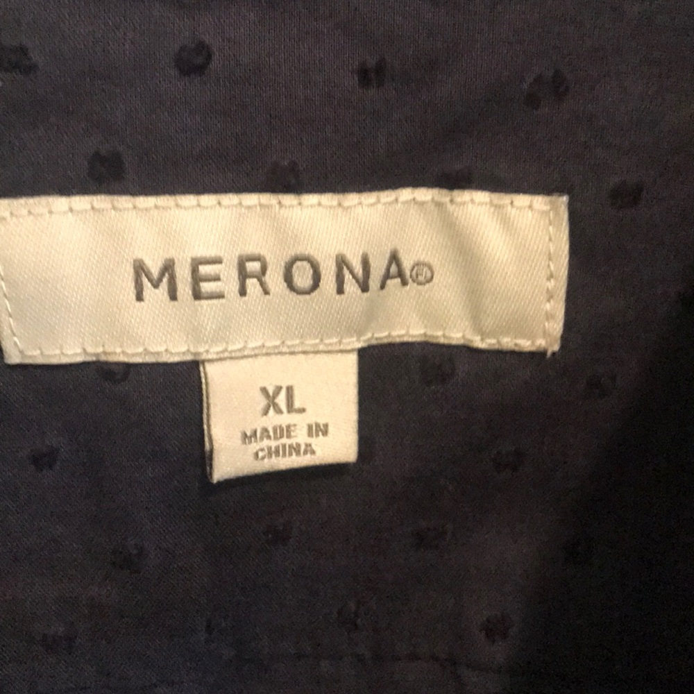 Navy button down shirt - Picture 2 of 6
